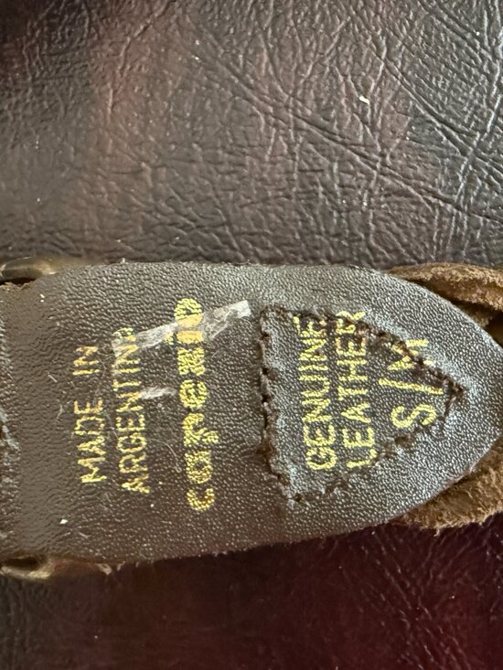 THREE Genuine Leather Vintage Woven Belts
